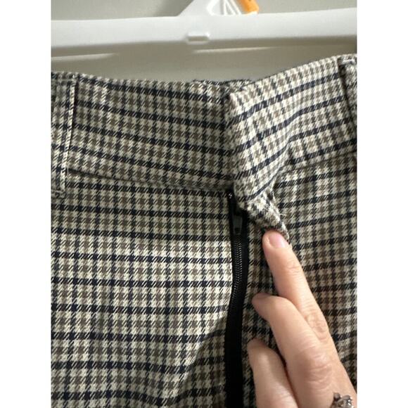 🔴Zara brown black high-waisted Houdstooth trousers size Small‎ - Picture 2 of 6